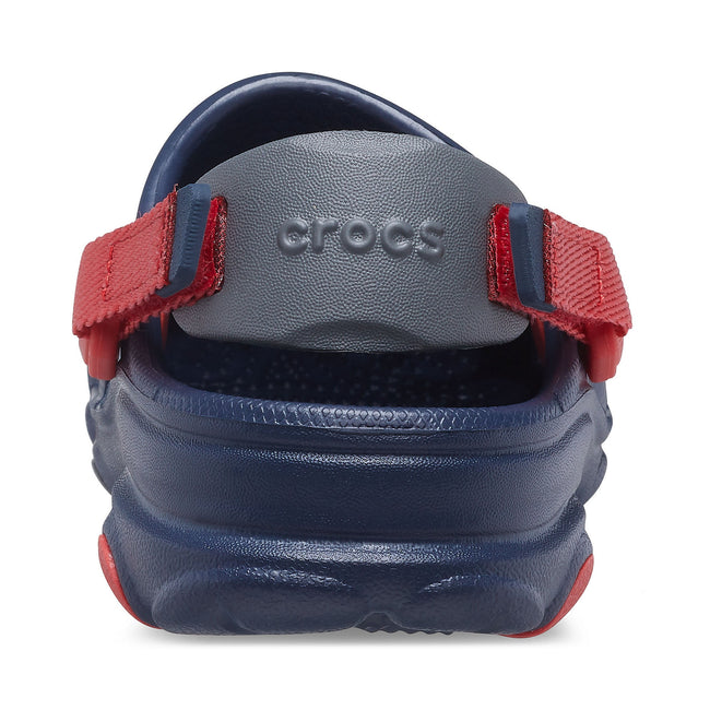Navy - Side - Crocs Childrens-Kids Classic All-Terrain Clogs