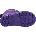 Purple - Side - Cotswold Childrens-Kids Hilly Neoprene Wellington Boots