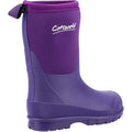 Purple - Lifestyle - Cotswold Childrens-Kids Hilly Neoprene Wellington Boots