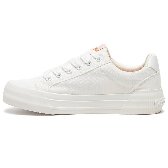 White - Side - Rocket Dog Womens-Ladies Cheery Trainers