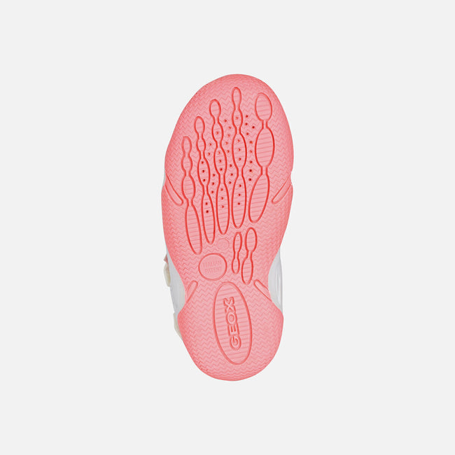 Light Pink-White - Pack Shot - Geox Girls Wader Sandals