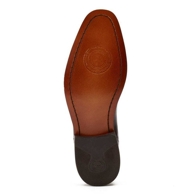 Tan - Pack Shot - Base London Mens Sikes Leather Chelsea Boots