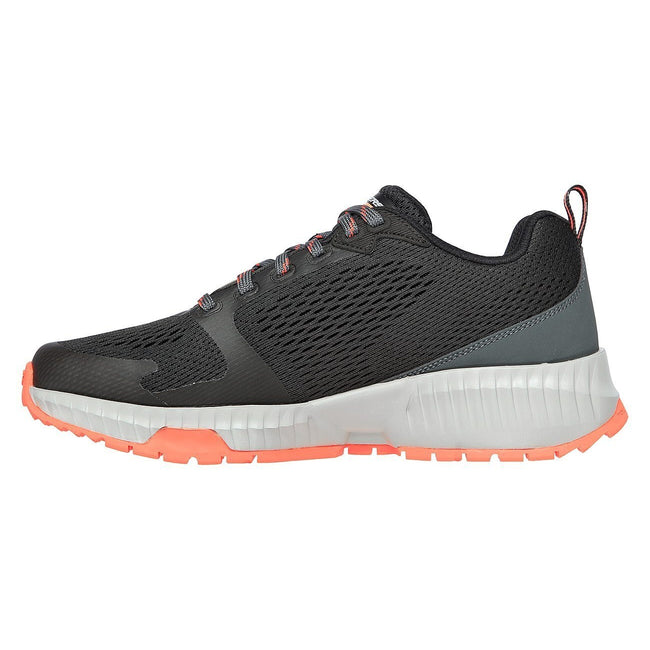 Black-Light Red - Side - Skechers Mens Street Flex Eliminator Trainers