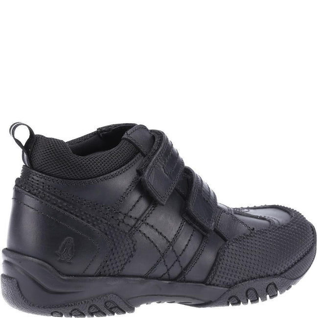 Black - Lifestyle - Hush Puppies Boys Jezza Leather School Shoes