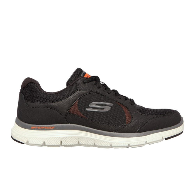 Black - Back - Skechers Mens Flex Advantage 4.0 True Clarity Leather Trainers