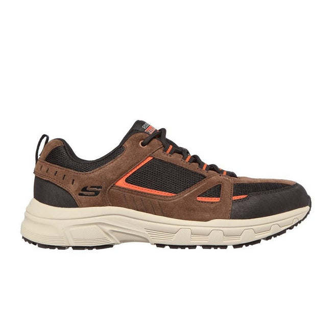 Chocolate Brown-Black - Back - Skechers Mens Oak Canyon Duelist Leather Trainers