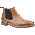 Tan - Front - Hush Puppies Mens Blake Leather Chelsea Boots