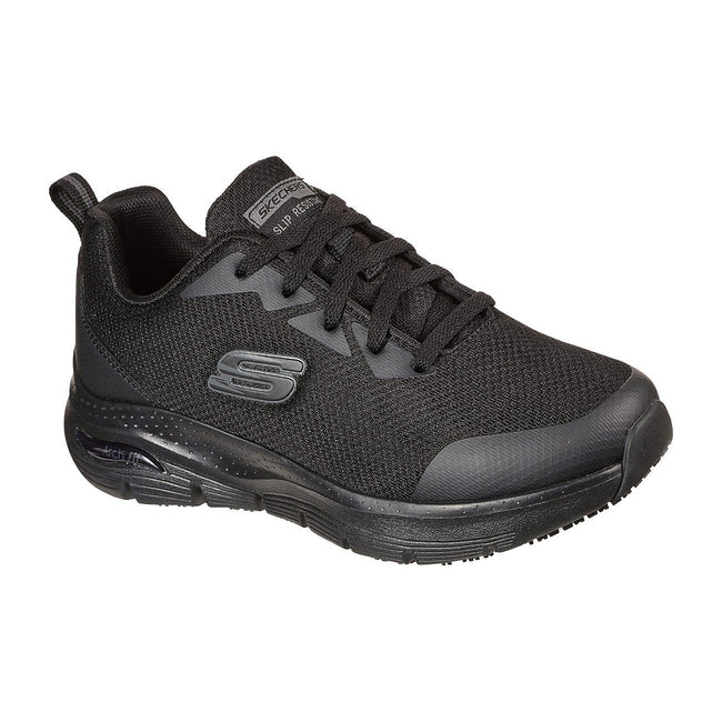 Black - Front - Skechers Womens-Ladies Arch Fit Safety Shoes