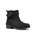 Black - Front - Muck Boots Womens-Ladies Perforated Leather Ankle Boots