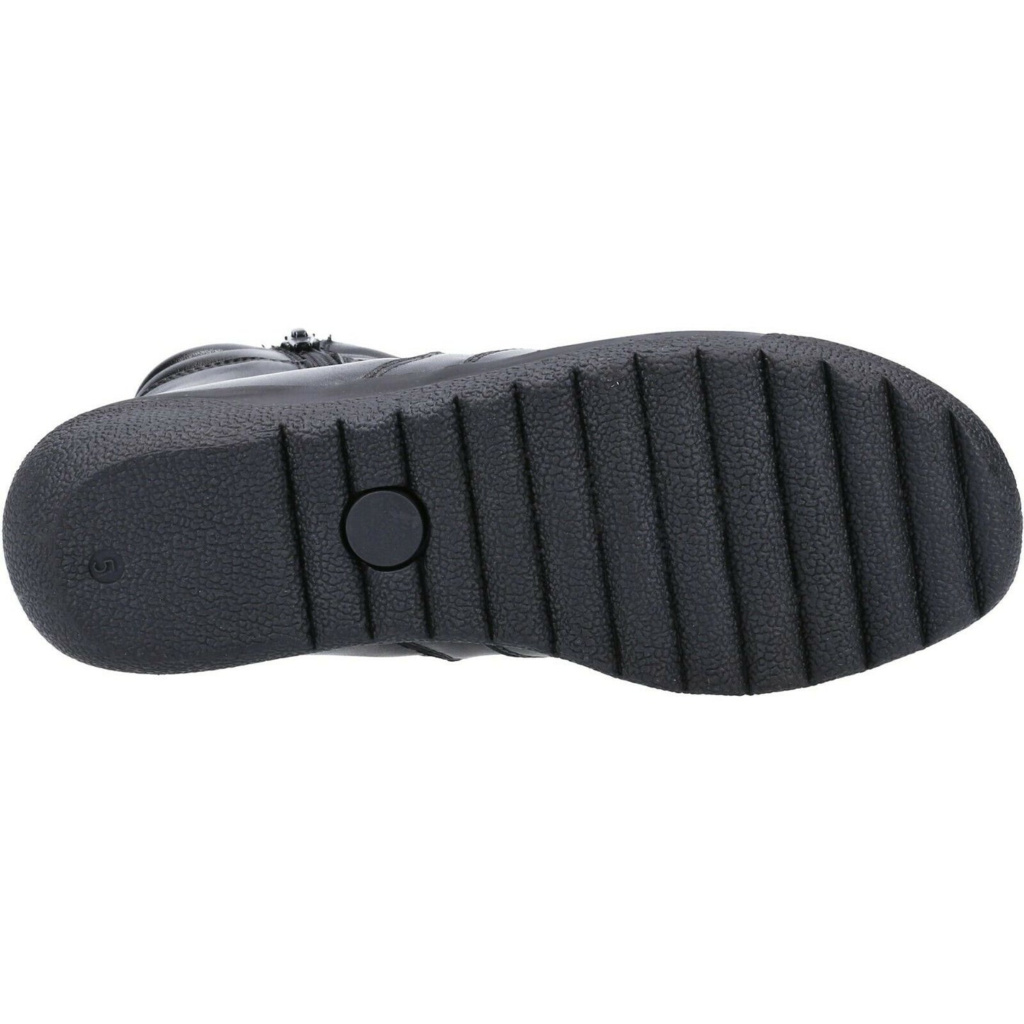 Black - Pack Shot - Fleet & Foster Womens-Ladies Morocco Twin Zip Leather Ankle Boots