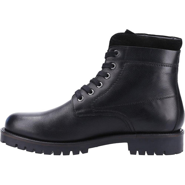 Black - Side - Cotswold Mens Thorsbury Leather Ankle Boots