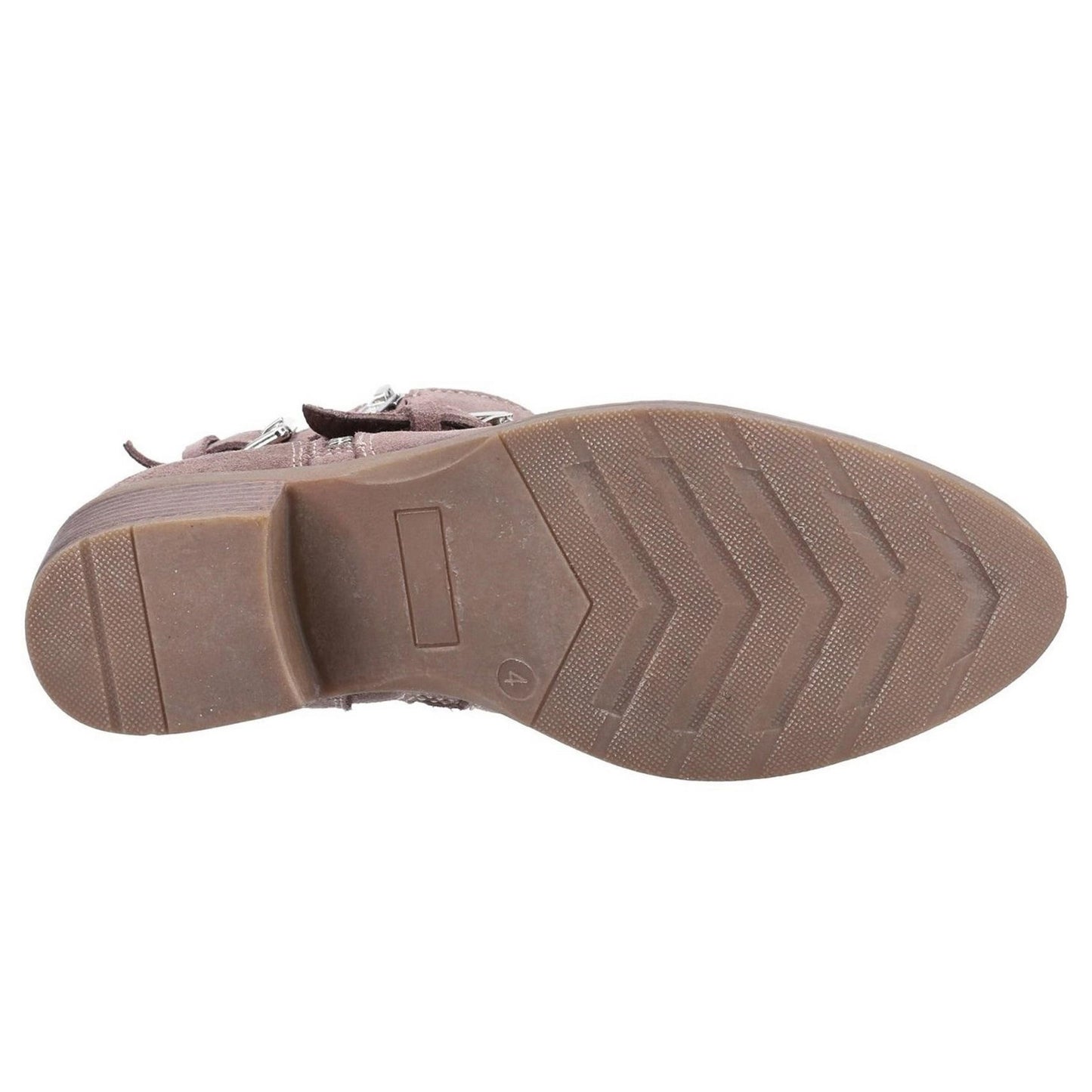 Tan - Pack Shot - Hush Puppies Womens-Ladies Jenna Leather Ankle Boots