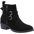 Black - Front - Hush Puppies Womens-Ladies Jenna Leather Ankle Boots