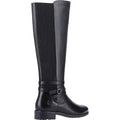 Black - Side - Hush Puppies Womens-Ladies Vanessa Leather Calf Boots