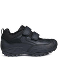 Black - Back - Geox Boys New Savage Abx Leather Trainers