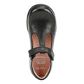 Black - Close up - Geox Girls Naimara Perforated Patent Leather Mary Janes