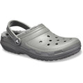 Slate Grey - Front - Crocs Mens Classic Lined Clogs