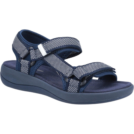 Navy - Front - Hush Puppies Womens-Ladies Sara Quarter Sandals