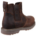 Brown - Back - Amblers Steel FS165 Safety Boot - Womens Ladies Boots - Dealers Safety