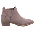 Taupe - Back - Hush Puppies Womens-Ladies Isobel Suede Ankle Boots
