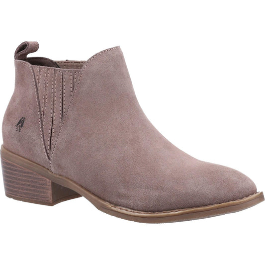 Taupe - Front - Hush Puppies Womens-Ladies Isobel Suede Ankle Boots