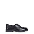 Black - Back - Geox Girls Agata D Patent Leather School Shoes