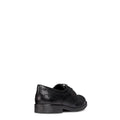 Black - Side - Geox Girls Agata D Patent Leather School Shoes