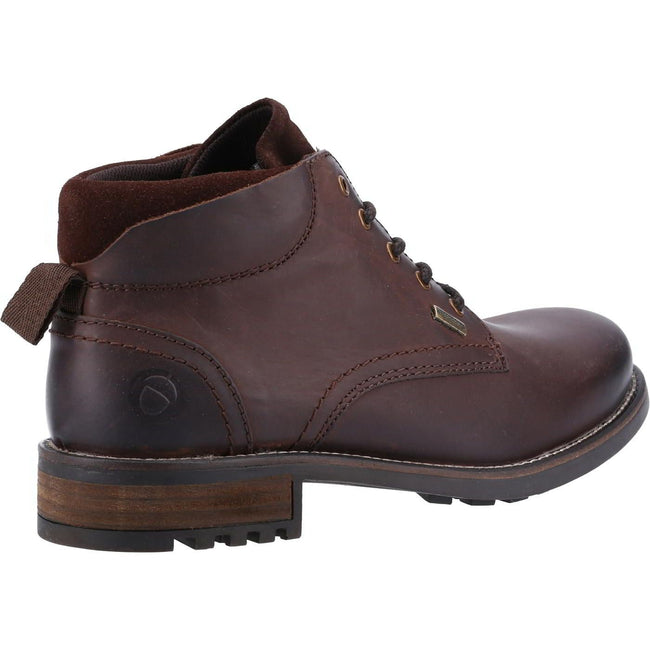 Brown - Side - Cotswold Mens Woodmancote Leather Combat Boots