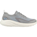 Grey - Back - Skechers Womens-Ladies Bobs Squad Chaos Renegade Parade Trainers