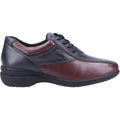 Navy-Bordeaux Red - Back - Cotswold Womens-Ladies Salford 2 Leather Oxford Shoes