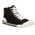 Black - Front - Rocket Dog Womens-Ladies Jazzin Hi Trainers