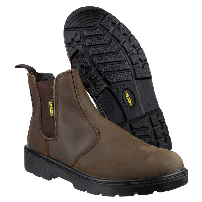 Brown - Lifestyle - Amblers Steel FS128 Boot - Womens Ladies Boots