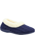 Navy - Front - Fleet & Foster Womens-Ladies Sarina Slippers