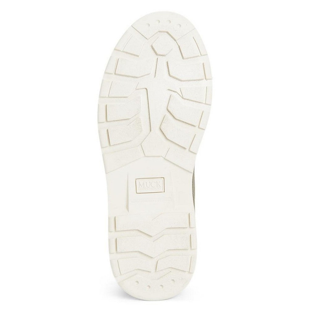 Taupe-Walnut Brown - Close up - Muck Boots Womens-Ladies Originals Duck Lace Leather Wellington Boots