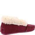 Burgundy - Side - Hush Puppies Womens-Ladies Philippa Slippers