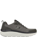Olive - Back - Skechers Mens D´Lux Walker Bersaga Leather Relaxed Fit Trainers