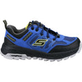 Royal Blue-Black - Back - Skechers Boys Fuse Tread Leather Trainers