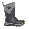 Black-Grey - Back - Muck Boots Womens-Ladies Arctic Ice Vibram Geometric Wellington Boots