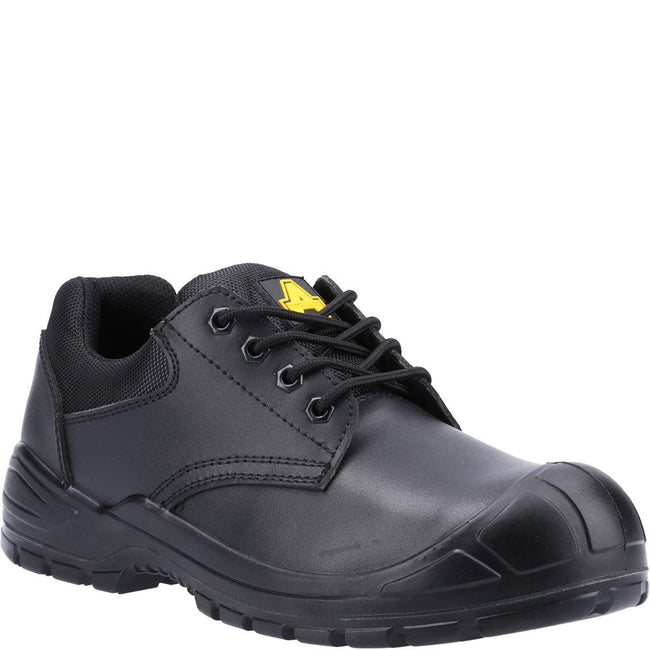 Black - Front - Amblers Unisex Adult 66 Leather Safety Shoes