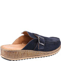Navy - Side - Hush Puppies Womens-Ladies Sorcha Leather Sandals