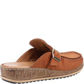 Tan - Side - Hush Puppies Womens-Ladies Sorcha Leather Sandals