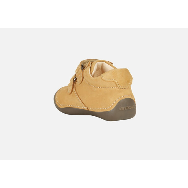 Biscuit Beige - Lifestyle - Geox Childrens-Kids Tutim Crawl Leather Trainers