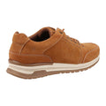 Tan - Lifestyle - Hush Puppies Mens Joseph Lace Leather Trainers