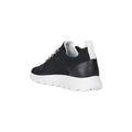 Black - Close up - Geox Womens-Ladies Spherica Leather Trainers