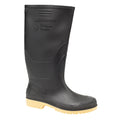 Black - Front - Dikamar Administrator Wellington - Mens Boots - Plain Rubber Wellingtons