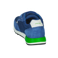 Royal Blue-Green - Side - Geox Boys Alben Leather Trainers