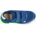 Royal Blue-Green - Pack Shot - Geox Boys Alben Leather Trainers