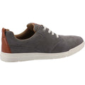 Grey - Lifestyle - Hush Puppies Mens Michael Lace Suede Casual Shoes