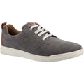Grey - Front - Hush Puppies Mens Michael Lace Suede Casual Shoes