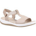 Taupe - Front - Hush Puppies Womens-Ladies Sylvie Leather Sandals